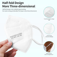 1-100PCS KN95 Masks ffp2mask 5 Layers Mouth Mask Reusable KN95 Respirator FPP2 Masque FFP2 Protective Face Mascarillas Masken CE