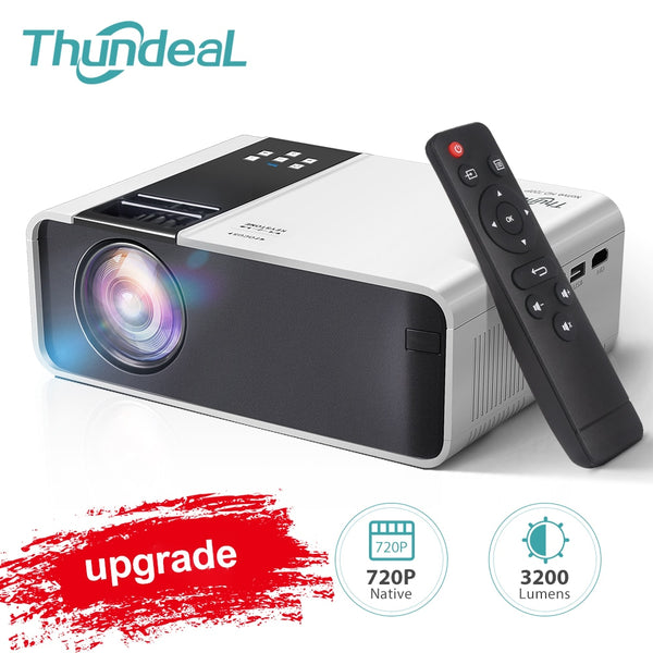 ThundeaL HD Mini Projector TD90 Native 1280 x 720P LED Android WiFi Projector Video Home Cinema 3D Smart Movie Game Proyector